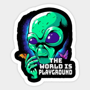 The World is Playground Sticker